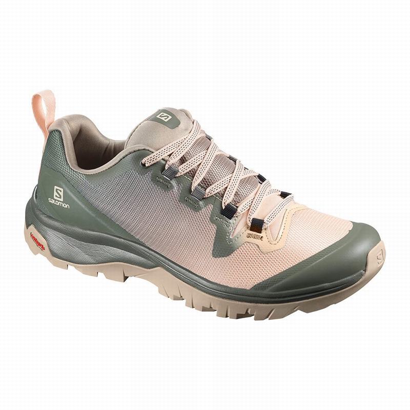 Salomon Singapore Womens Hiking Shoes - VAYA Pink/Green | 31254-EUZD